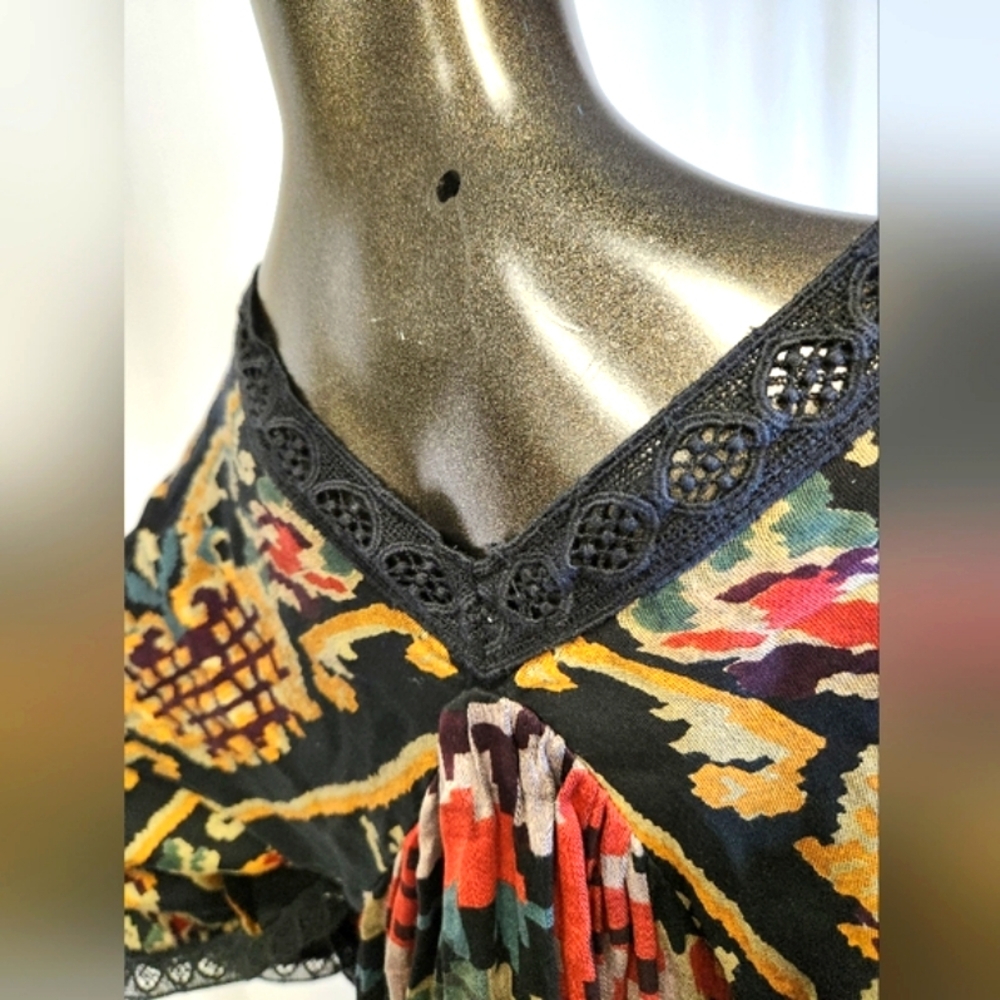 Mes Demoiselles Malti Dress Flowers - Elegant Multicolor Maxi Dress Size 36 - Picture 8 of 16